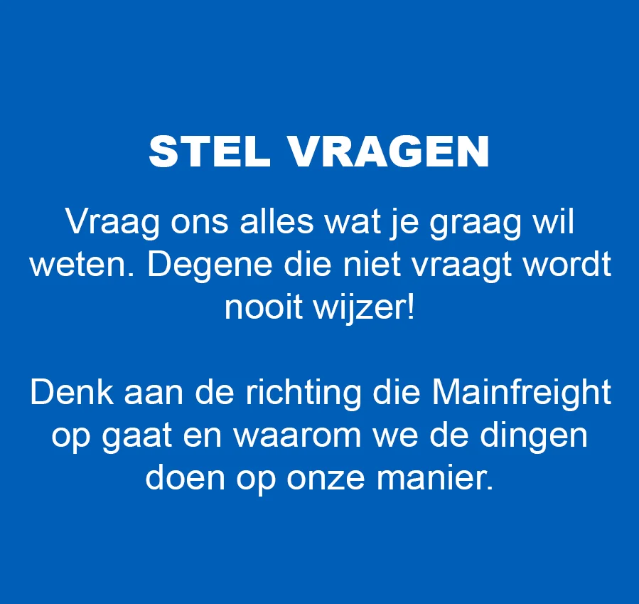 STEL VRAGEN